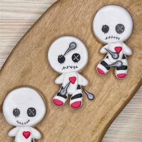 Voodoo doll cookie cutted